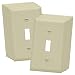 ENERLITES Toggle Light Switch Wall Plate, Size 1-Gang 4.50" x 2.76", Unbreakable Polycarbonate Thermoplastic, 8811-I-10PCS, Ivory (10 Pack)