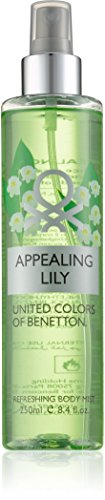 United Colors of Benetton Appealing Lily Body Mist for Women, 8.4 Ounce