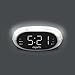 Capello Alarm Clock Radio with Large Time Display and Nightlight - White