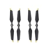 2 Pairs DJI Genuine 8331 Low Noise Propellers for Mavic Pro Platinum with Propeller Bags (Golden Tip)