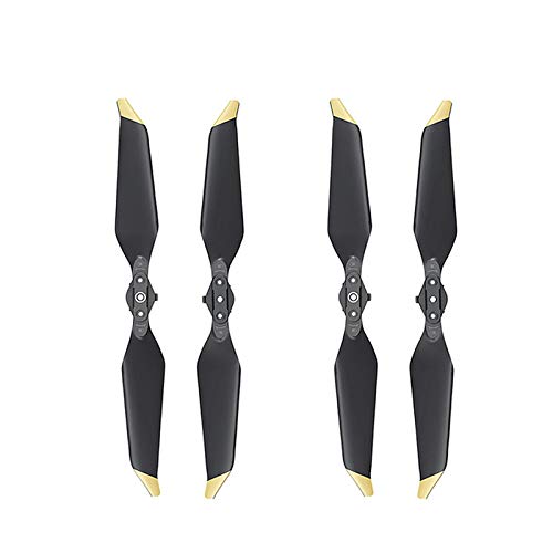2 Pairs DJI Genuine 8331 Low Noise Propellers for Mavic Pro Platinum with Propeller Bags (Golden Tip)