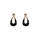 Stud Earrings Collection "Elegant Black"| Knot