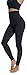 CakCton Black Fleece Leggings for Women High Waist Buttery Soft Stretchy Workout Tights - One Size