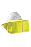 Hard Hat Shade, Stow Away Style, Cotton, Hi Visibility Yellow, One Size