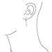 Nautical Vacation Ocean Sea Lever back Drop Dangle Skeleton Fishbone Fish Earrings For Women Teen .925 Sterling Silver