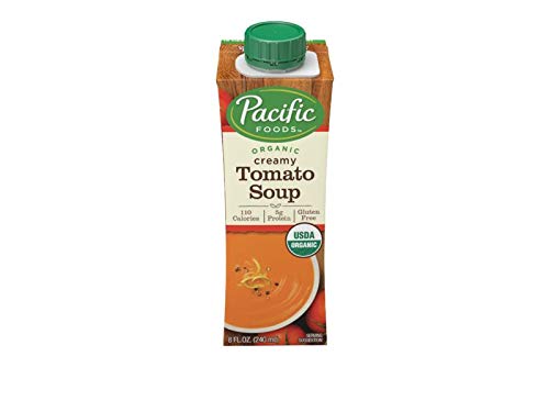 Pacific Foods Organic Creamy Tomato Soup, 8-Ounce Cartons, 12-Pack