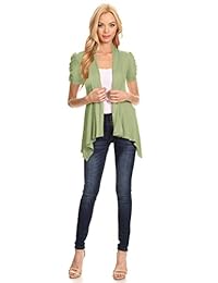 Simlu Cardigans - Cardigan de manga corta para mujer