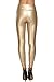 Avidlove Women Faux Leather High Waist Leggings Skinny Pencil Pants Thick Thick-Gold (FBA) M = US S