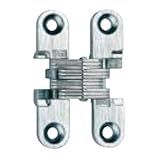 Satin Nickel Soss Concealed Hinge, Wings measure