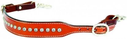 Bar H Equine Western Wither Strap Stud Sun Spots Natural WS1011