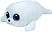 Ty ICY Seal Plush, White, Large