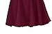Urban CoCo Women's Basic Versatile Stretchy Flared Casual Mini Skater Skirt (Medium, Wine Red)