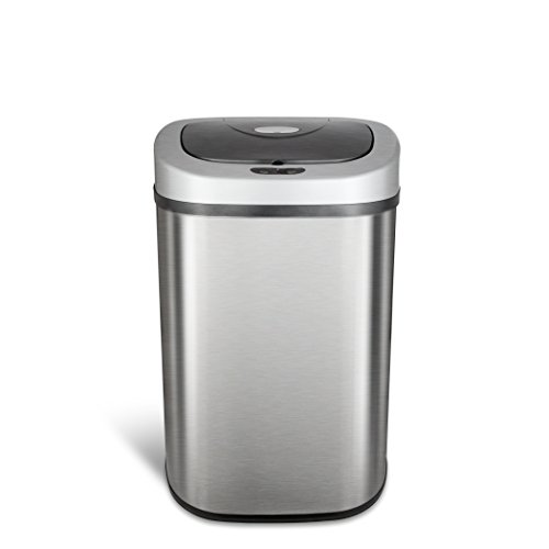 NINESTARS Automatic Touchless Infrared Motion Sensor Trash Can with
