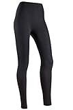Indera Women's Combed Cotton Raschel Knit Thermal Underwear Pant, Black, Medium