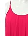 JJ Perfection Women's Pleated Chiffon Layered Cami Tank Top FUCHSIA 3XL