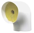 3/4" Fiberglass Elbow Pipe Fitting Insulation, 1-1/2" Wall