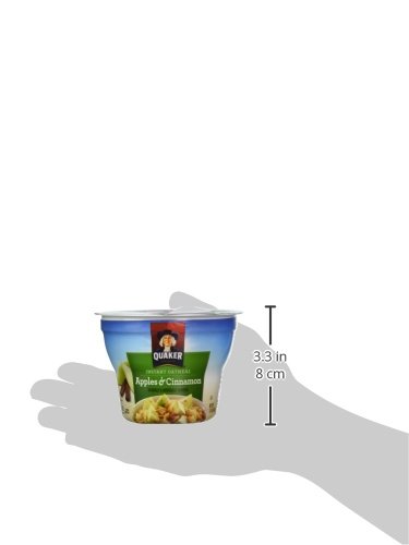 QUAKER INSTANT OATMEAL APPLES & CINNAMON 1.51-OUNCE CUPS (PACK OF 24)