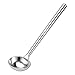 Tenta Kitchen Long Soup Ladle Professional Large Stainless Steel Serving Spoon Gravy Ladle For School Canteen,Hotel Kitchen,Restaurant (5