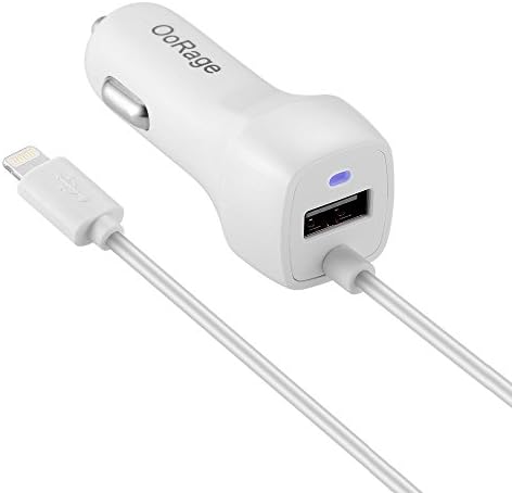 iPhone Car Charger, Vehicle Car Charger Extra 2.1A USB Port For iPhone 7, 7 Plus, 6S iPhone 6 iPhone 6 Plus, 5S, 5, Se