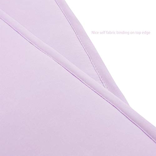 CaSaJa Napping Microfiber Crib Bumper Pads Protector, Soft and Breathable for Baby Boys and Girls, Fits Standard Size Crib and Toddler Beds 28in x 52in, Machine Washable, Lilac Color
