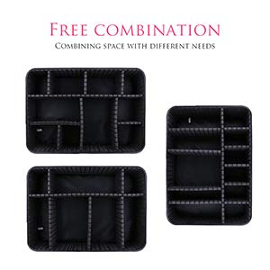 image for DUcare Large Makeup Train Bag with PU Leather Travel Case Cosmetic Org