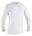 O' NEILL Unisex-Youth Standard Basic Skins 50+ Long Sleeve Sun Shirt, White, 14