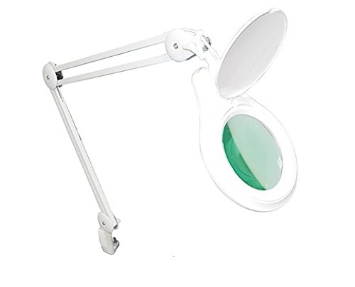 Lupa com Luminária Led de Bancada Hikari Solver HL-410 (8D)