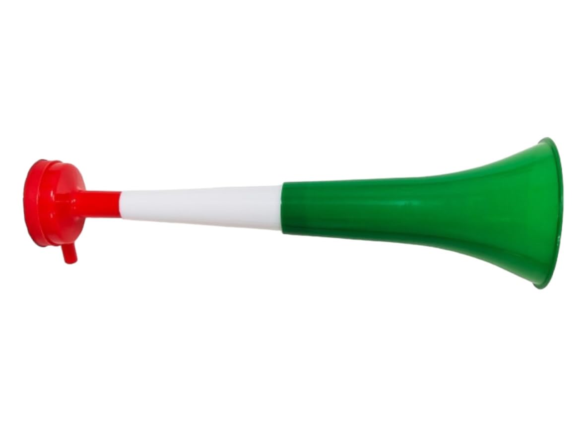 Pandiui23 Vuvuzela Two Body Trumpets - Accessory for Football and Sports Celebrations - Noisy Air Horn for Animation Ideal for Transportation (1 Product, Italy)