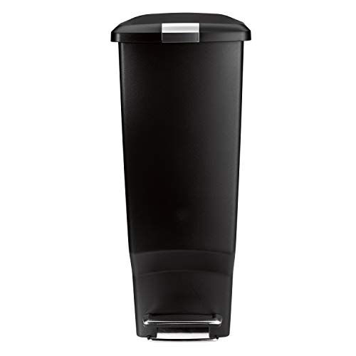 simplehuman 40 Liter / 10.6 Gallon Slim Kitchen Step Trash Can With
