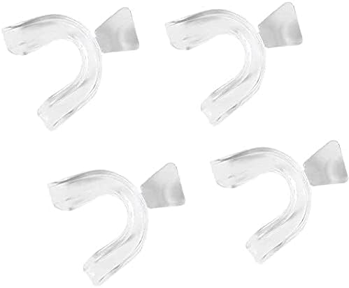 Photo 1 of 4Pcs Medical-Grade Silicone Night Guard for Teeth Grinding and Bruxism, Transparent Dental Guard for Sleep, Sports and Custom Fit Protection, Reusable Mouth Guard