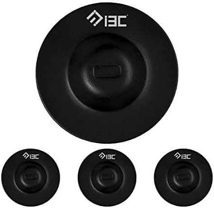 I3C Anchor Plate Adhesive Security Plate Universal Lock Plate For Loptop Lock, Cable Lock, Smart Phone, Pad, Tablet, Other Electronic Products (4 black)