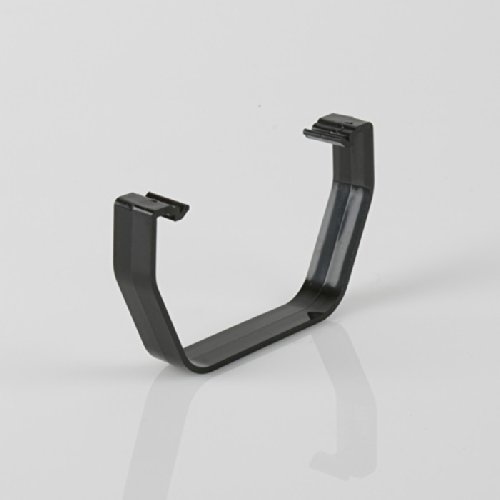 Pack of 4 Four X Brett Martin Spare/Replacement Clips for 114mm Squarestyle Gutter System Black BR050B