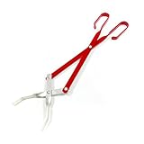 LK's BBQ Tongs, Grill Tongs, Pizza Oven Tongs, Heat Resistant, Ensure Safe Hands, Heavy Duty, Strong Rivets, Aluminium Scissor Tongs (20 Inch)