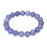 Opague Tanzanite Quartz Gemstone Bracelet 7 inch