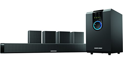 Sharper Image 5.1 Home Theater System With Subwoofer, Sound Bar & Satellite Speakers, Home Theater in a Box Surround Sound System