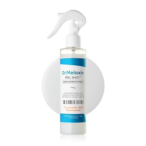 Dr.Melaxin Tranexamic Acid Body Exfoliating Spray – Brightening Treatment with Niacinamide for Uneven Skin Tone & Smooth Skin, 200ml
