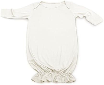 Lotus Springs Milk Jersey Gown with Flounce (Cream)