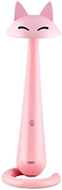 Led Desk Lamp Pupil Children Learning Desk Lamp Desk Desk Cartoon Cute Bedside Lamp Adjustable Fox Table Lamp ( Color : Pink )
