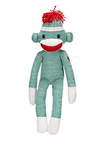 Plushland Sock Monkey (Green (Happiness))