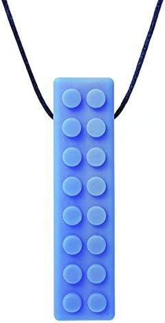 Brick Stick XXT Textured Chew Necklace Made in the USA (Blue)