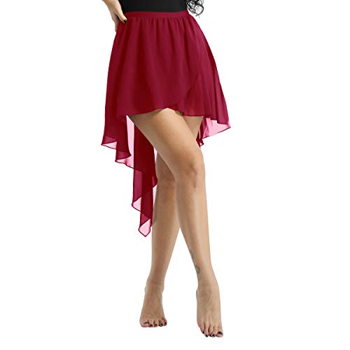 image for ranrann Women's Asymmetrical High-Low Flowy Dance Dress Chiffon Lyrica