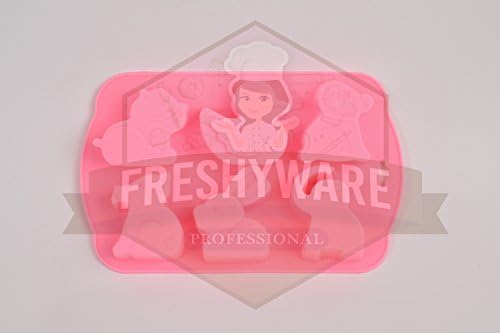 Freshyware 6 Cavity Pet Cat Dog Special Mold for Soap Making Mini Bath Bomb Crafts Candy Chocolate bar Assort Color Appx Size 20.8 x 10.5 x 2.8cm 1 pcs Art Molds Silicone Design 92