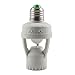 Alloet AC 110-240V Infrared Motion Sensor Holder E27 Plug Socket Switch Base Led Bulb Light Lamp Holder