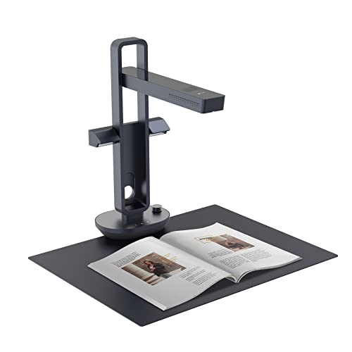 CZUR Aura Pro Book and Document Scanner, Capture A3 and A4, AI Technology for Automatic Smooth and Rotate Image, Foldable and Portable, Compatible with Windows and Mac OS