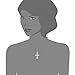 Sterling Silver Cross Pendant, 20 x 35 mm