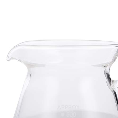 Yama Glass GD-20 Universal Pour Over Coffee and Tea Decanter, 20 oz