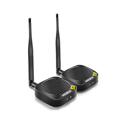 UNSTINCER Wireless HDMI Transmitter and Receiver for Projector/TV,Wireless HDMI Extender kit,Support Full HD 1080P/60Hz,Wireless HDMI Video Transmitter, Transmit Up to 165ft/50m, Plug and Play