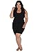 Women's Plus Size Cotton Biker Shorts Black 4X