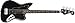 Squier by Fender 328800506 Vintage Modified Jaguar Special Short Scale Bass, Black