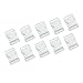 Pomeat 10 Pcs 25 mm - 1 Inch White Release Plastic Buckles Adjustable Buckles Plastic Side for Backpacks, Luggage Belts and Outdoor Supplies